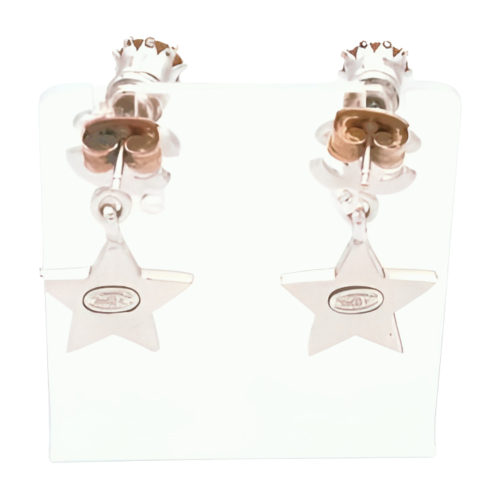 Chanel Coco Mark Star Drop Earrings - Picture 2 of 5